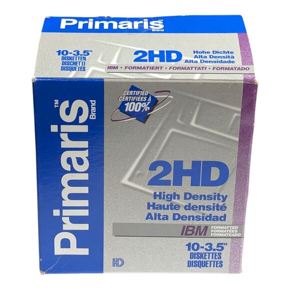 10X IBM Formatted High Density 2HD 3.5" Diskettes Floppy Disks NEW Open Box USA - Picture 5 of 5
